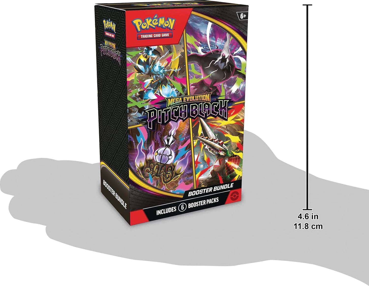 Pokemon Mega Evolution Pitch Black Booster Bundle (6 Pitch Black Packs)