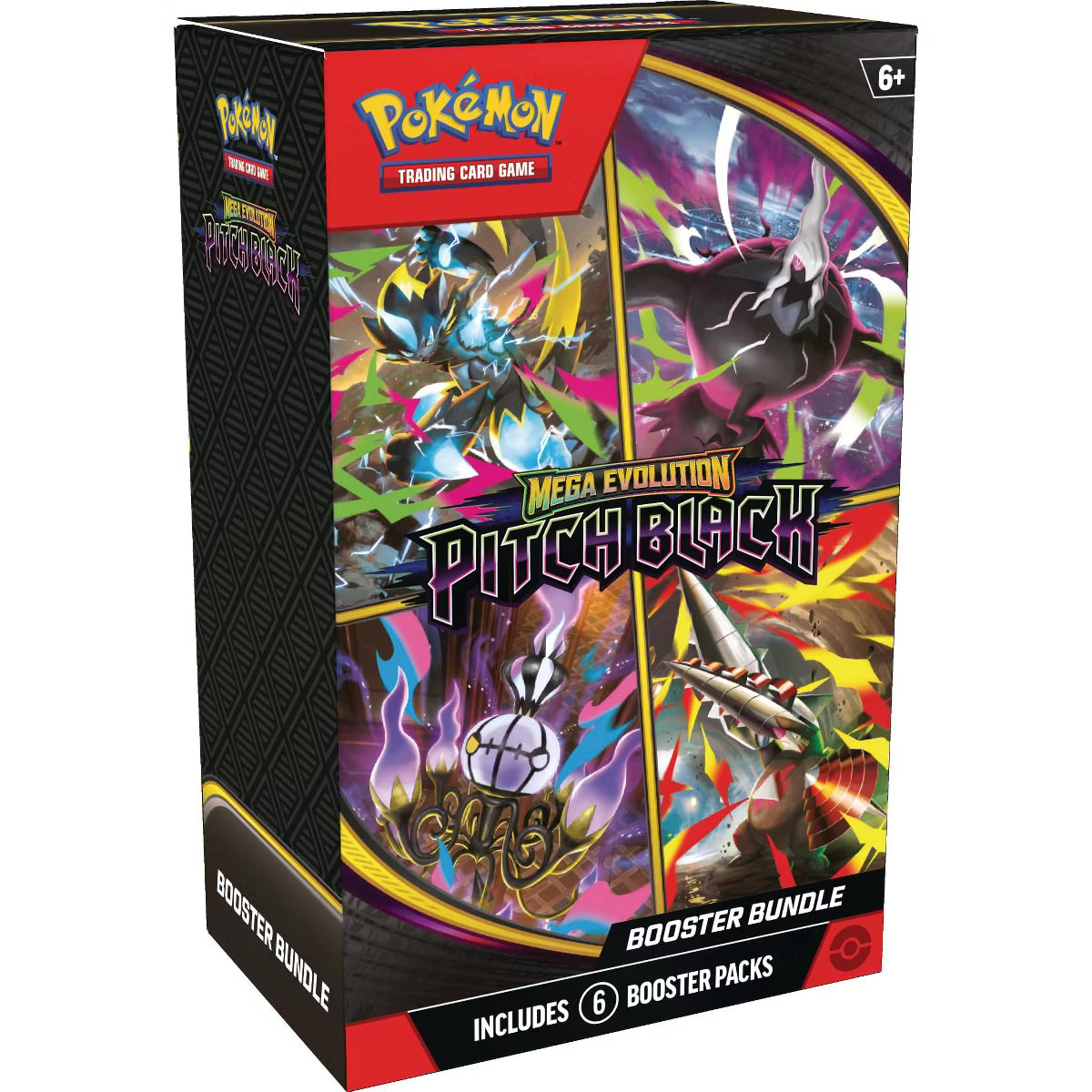 Pokemon Mega Evolution Pitch Black Booster Bundle (6 Pitch Black Packs)